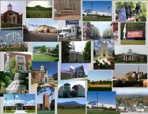 collage of Virginia areas